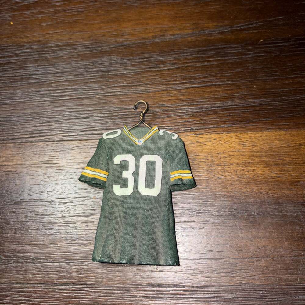 Ahman Green #30 Green Bay Packers Jersey Ornament Forever Collectibles NFL Resin